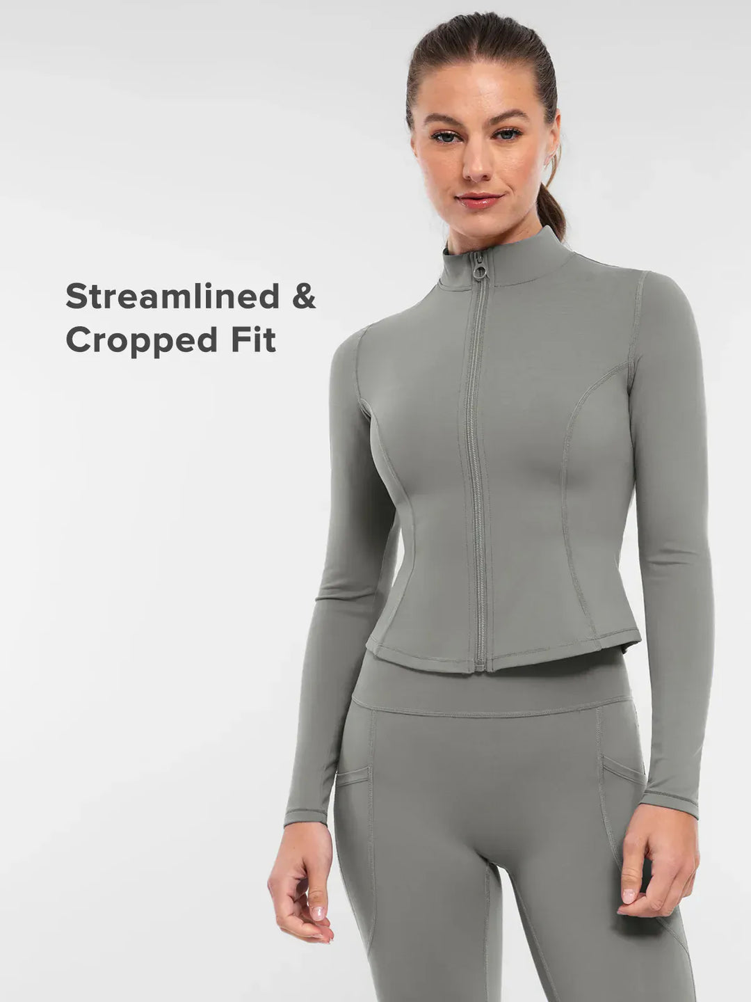 A model wearing a BRXL® BrxlZero™ Buttery Soft Lightweight Athletic Jacket in