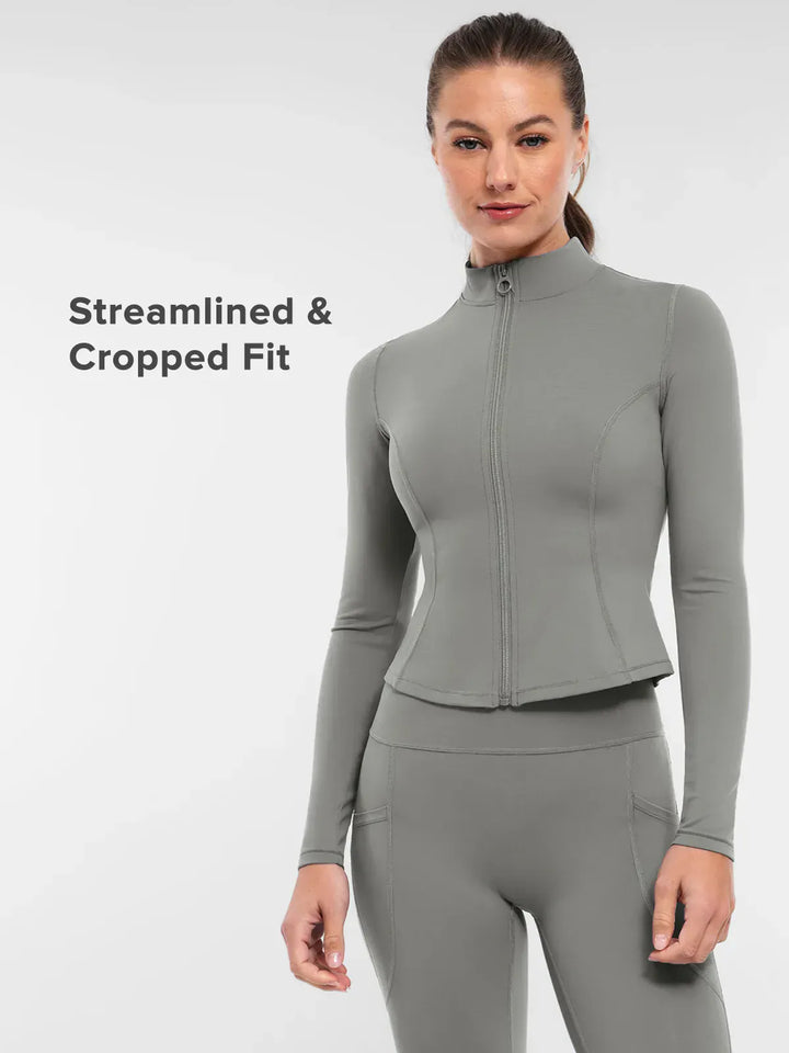 A model wearing a BRXL® BrxlZero™ Buttery Soft Lightweight Athletic Jacket in