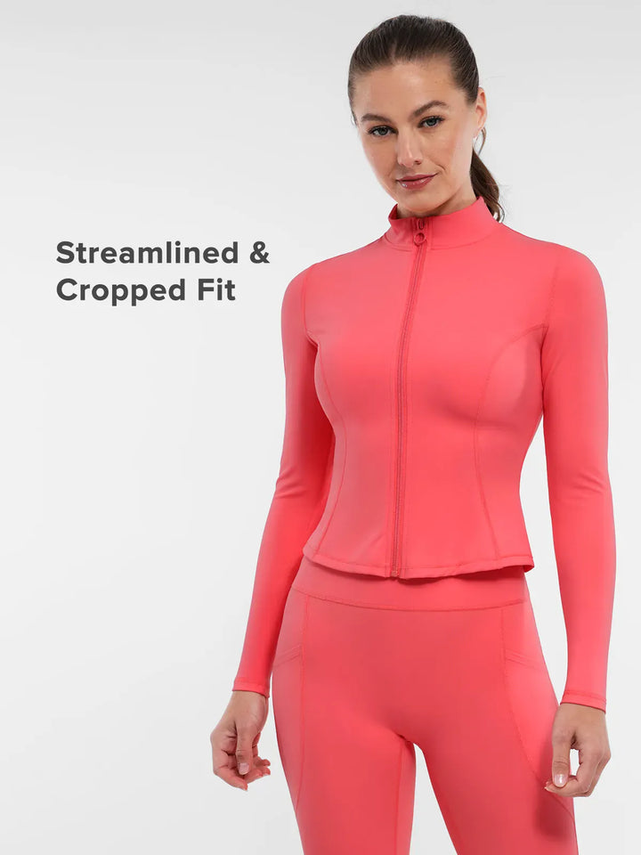 A model wearing a BRXL® BrxlZero™ Buttery Soft Lightweight Athletic Jacket