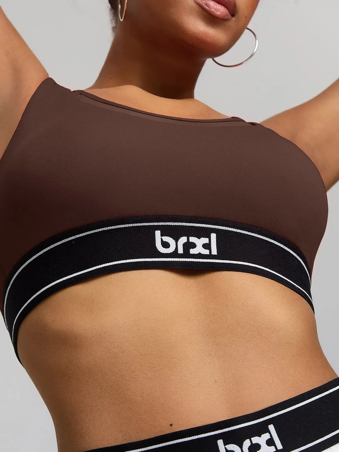 BrxlZero™ Contrast Color 2-in-1 Mesh Sport Bra