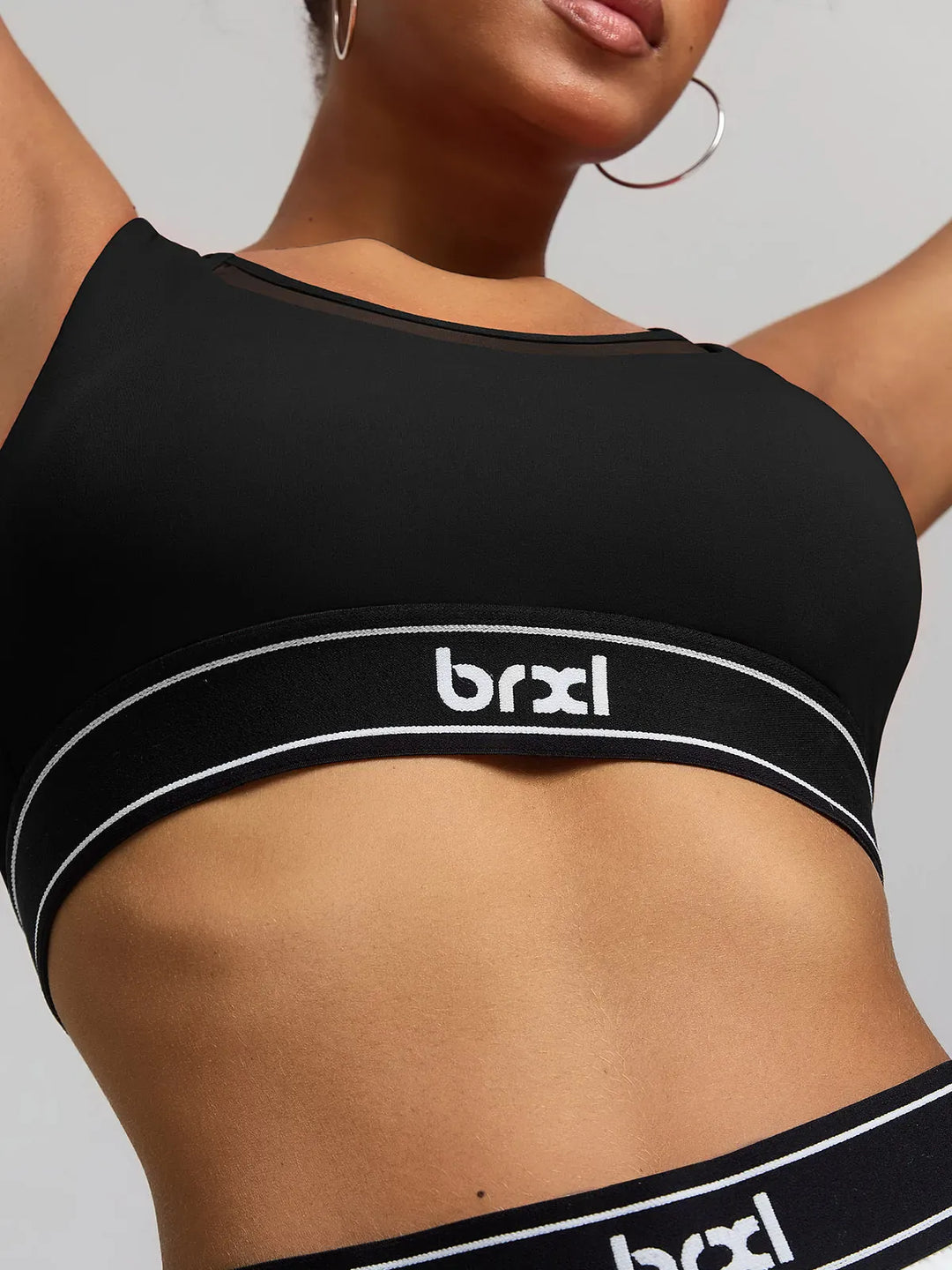 BrxlZero™ Contrast Color 2-in-1 Mesh Sport Bra