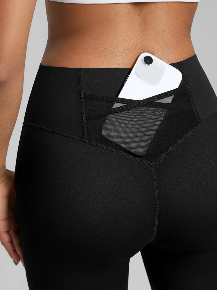 BrxlZero™ High Waist Tummy Control Capri Yoga Leggings with Pocket