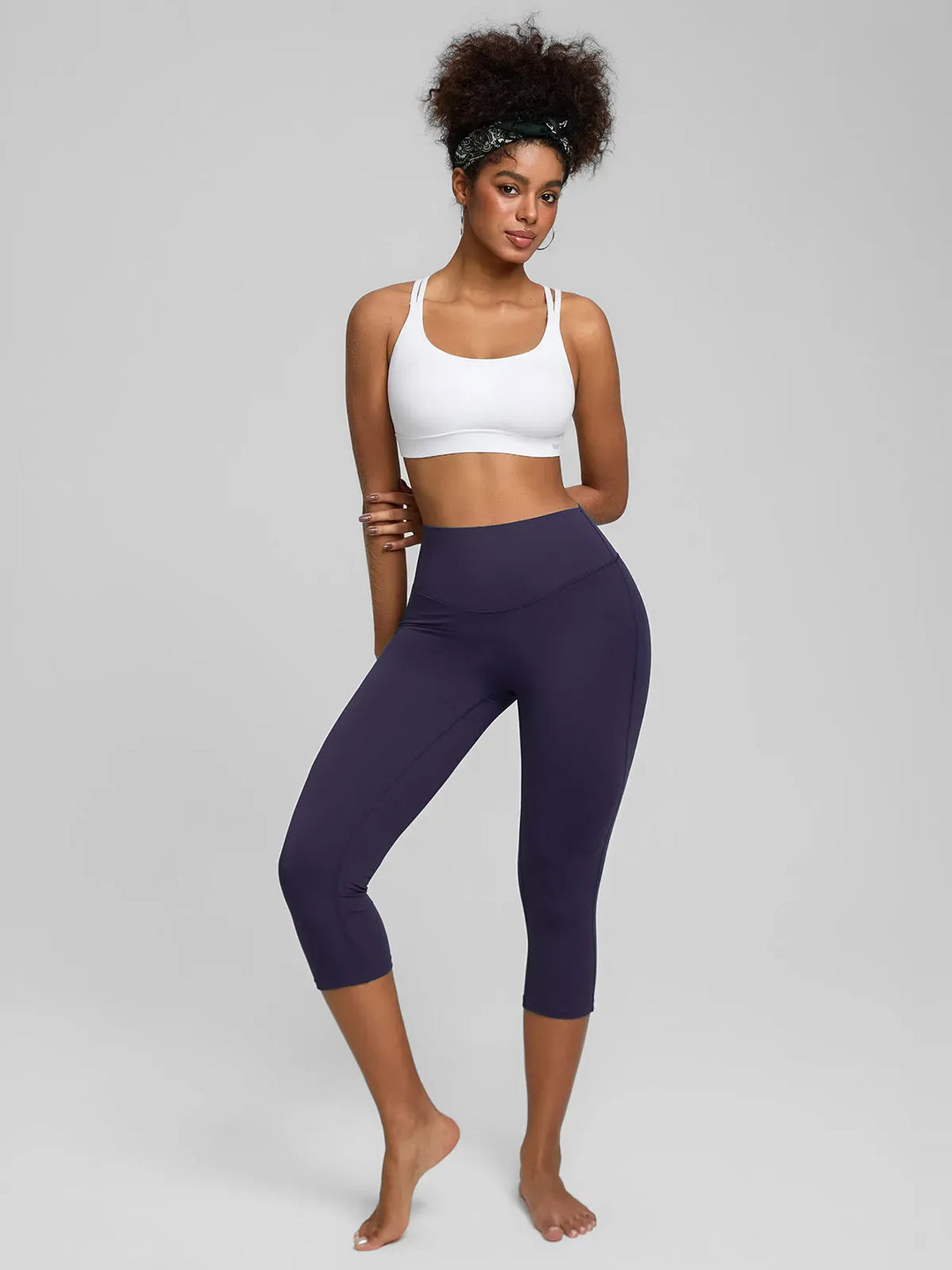 BrxlZero™ High Waist Tummy Control Capri Yoga Leggings with Pocket