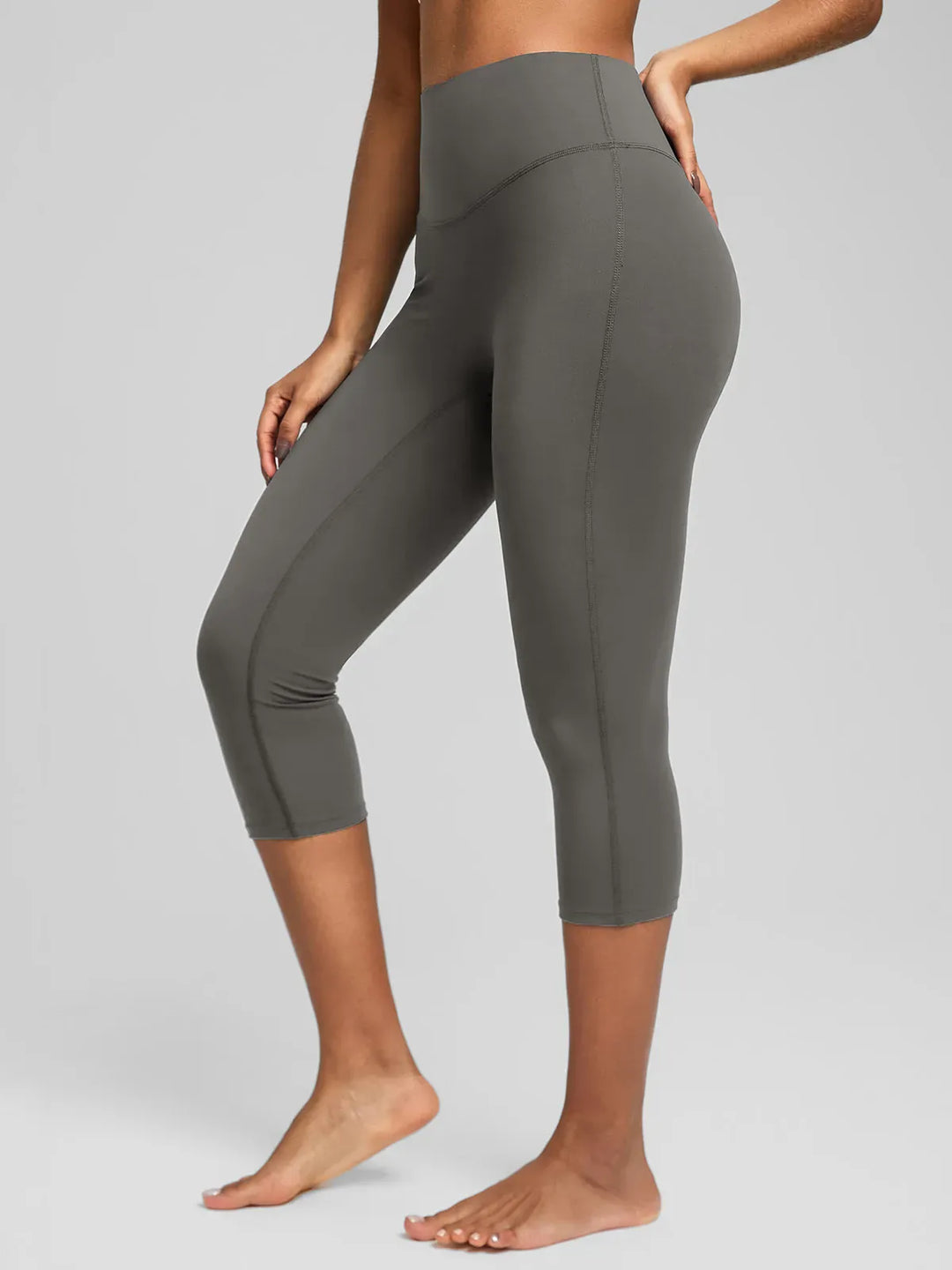 BrxlZero™ High Waist Tummy Control Capri Yoga Leggings with Pocket
