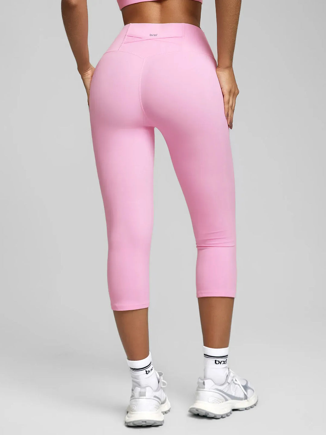 BrxlZero™ High Waist Tummy Control Capri Yoga Leggings with Pocket