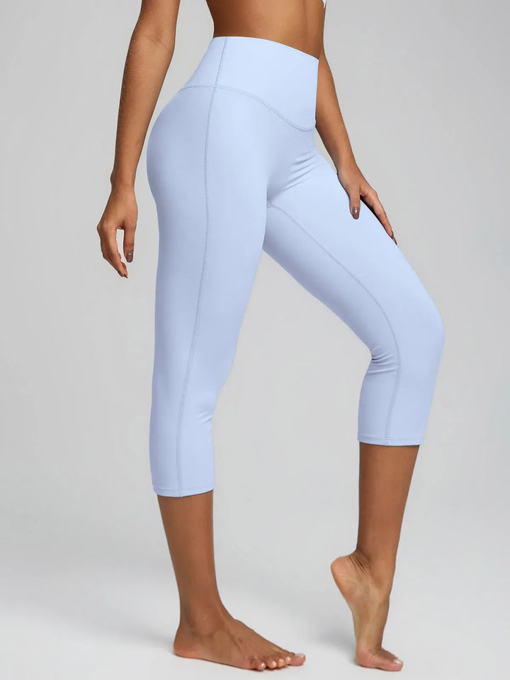 BrxlZero™ High Waist Tummy Control Capri Yoga Leggings with Pocket