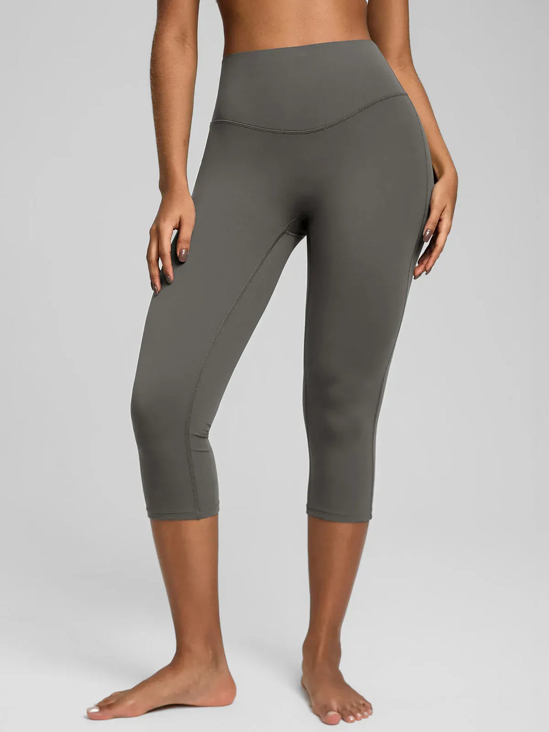 BrxlZero™ High Waist Tummy Control Capri Yoga Leggings with Pocket