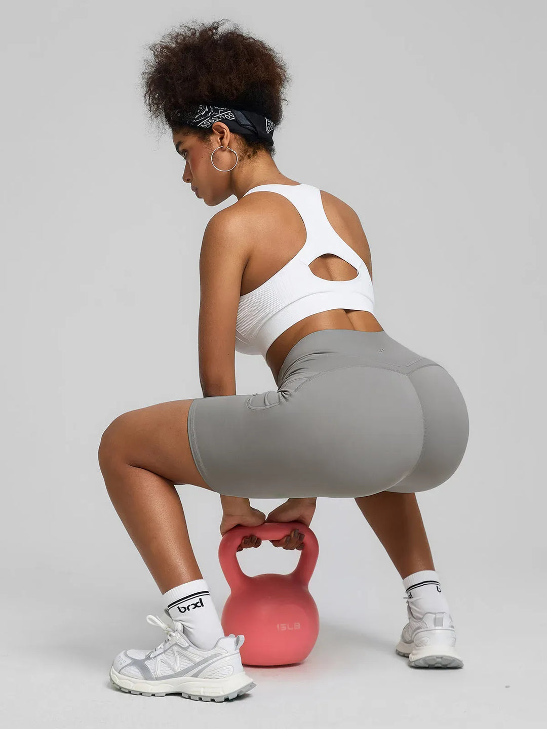 BrxlZero™ High Waisted Tummy Control Workout Biker Shorts with Pockets