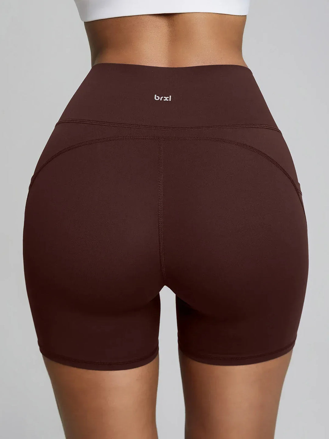 BrxlZero™ High Waisted Tummy Control Workout Biker Shorts with Pockets