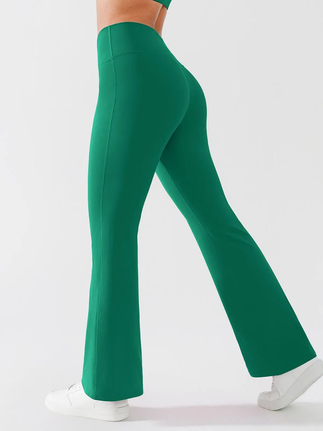 Crossover Butt Lifting Flared Yoga Pants 31"