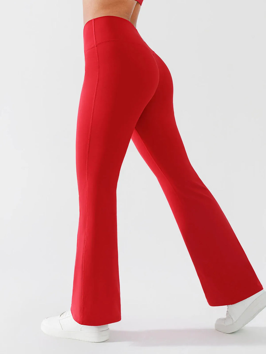 Crossover Butt Lifting Flared Yoga Pants 31"