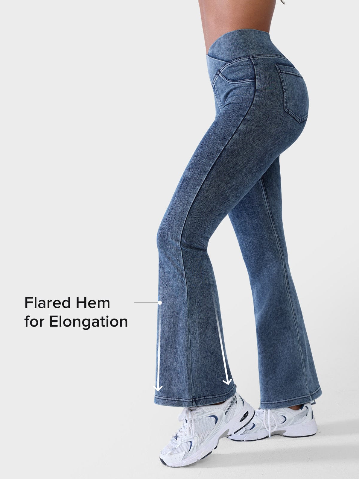 Cross-Waist Flared Pants – Flattering, Breathable & All-Season