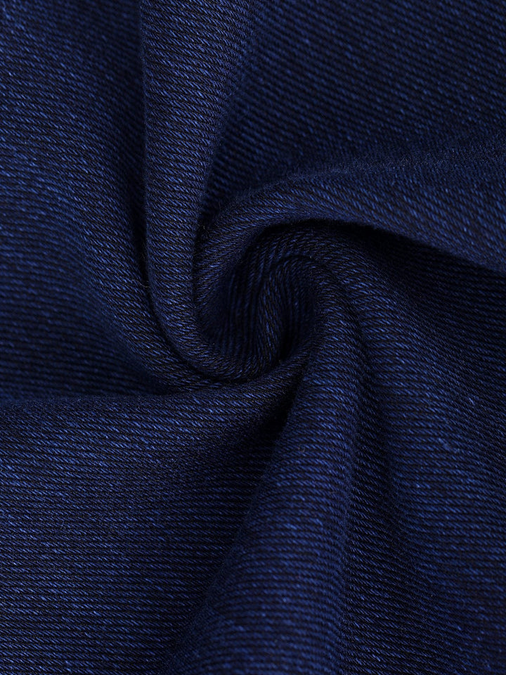 A model wearing a BRXL® Crossover Denim Side Pockets Sculpting Leggings in