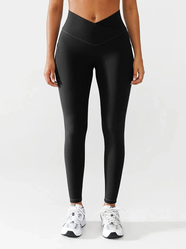 BRXL® Crossover Running Leggings with Pockets