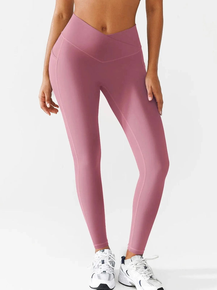 BRXL® Crossover Running Leggings with Pockets