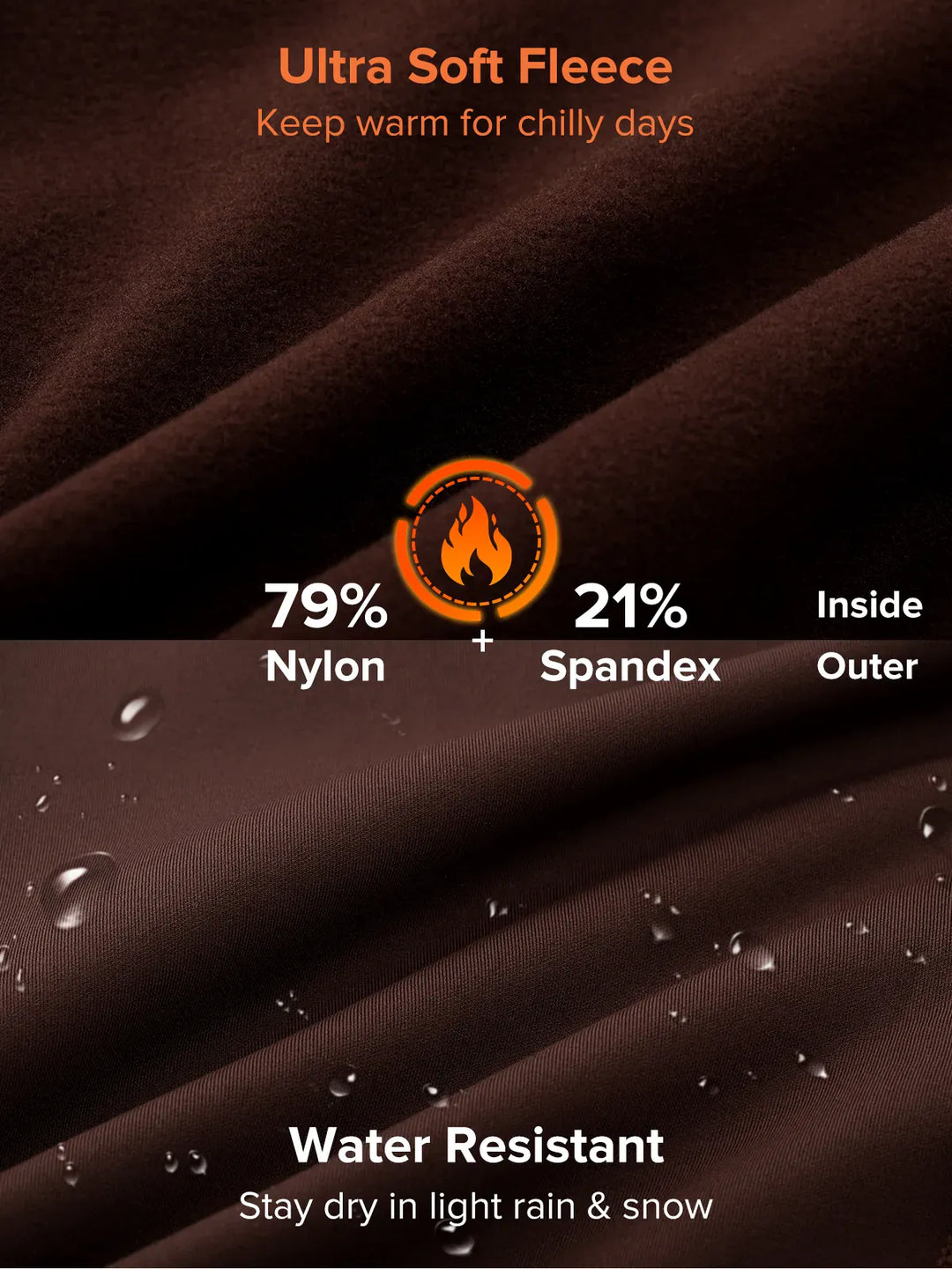 A model wearing a BRXL® High Rise Side Pockets Fleece Lined Leggings in