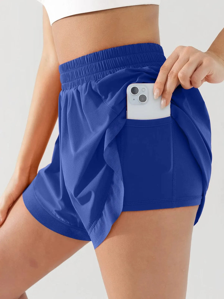 BRXL® High Waisted Butterfly Split Running Shorts For Women