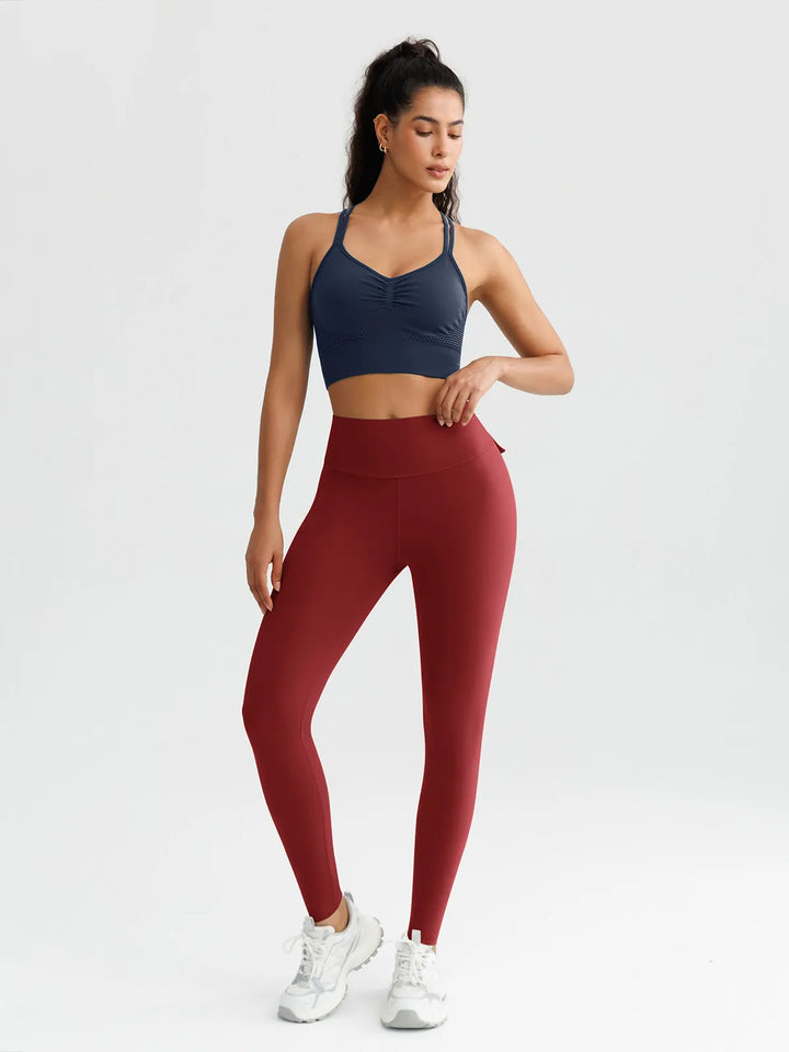 High-Waisted Hidden Scrunch Leggings with Cargo Pockets