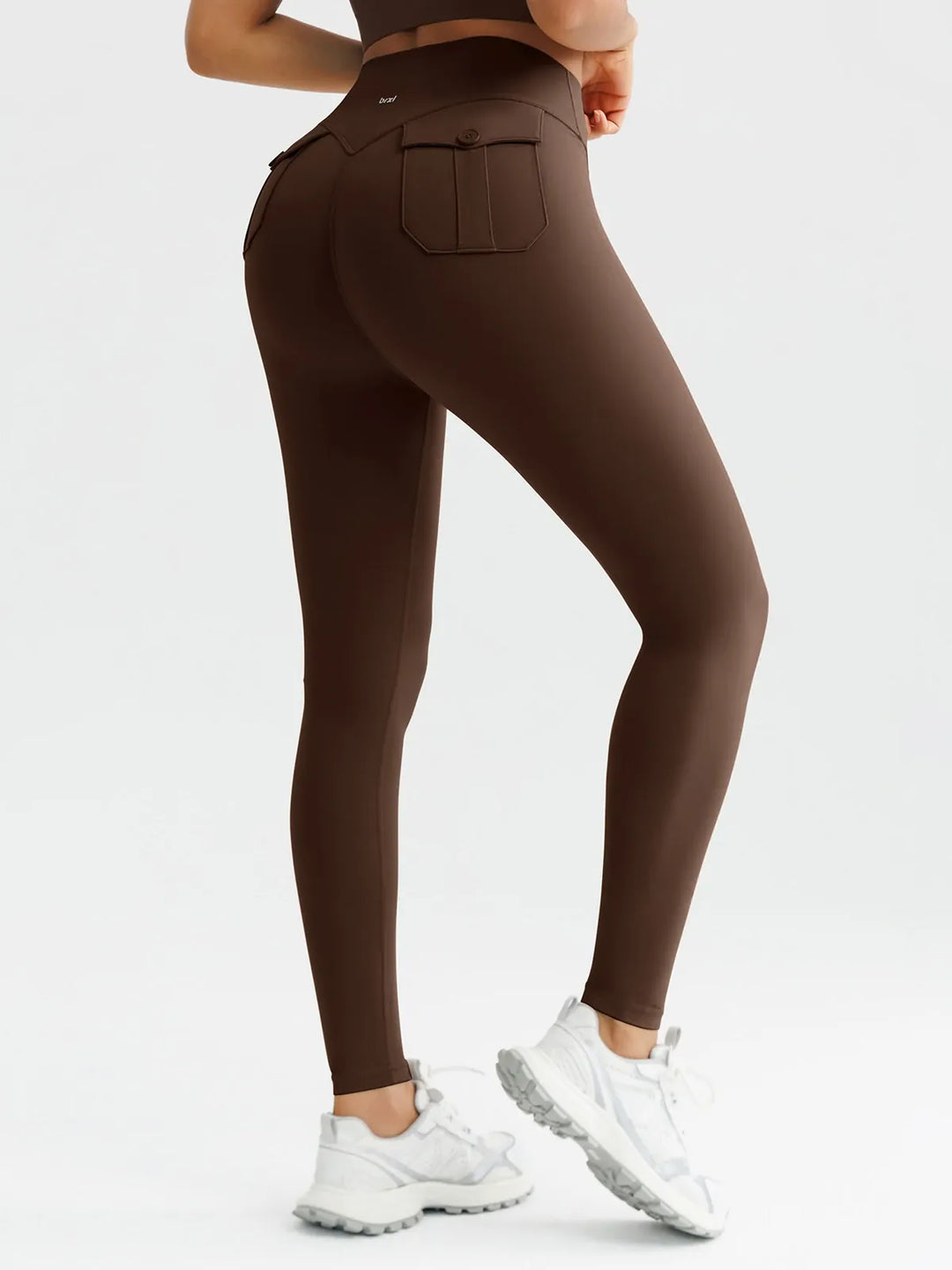 High-Waisted Hidden Scrunch Leggings with Cargo Pockets