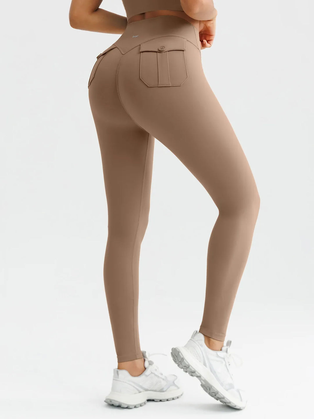 High-Waisted Hidden Scrunch Leggings with Cargo Pockets
