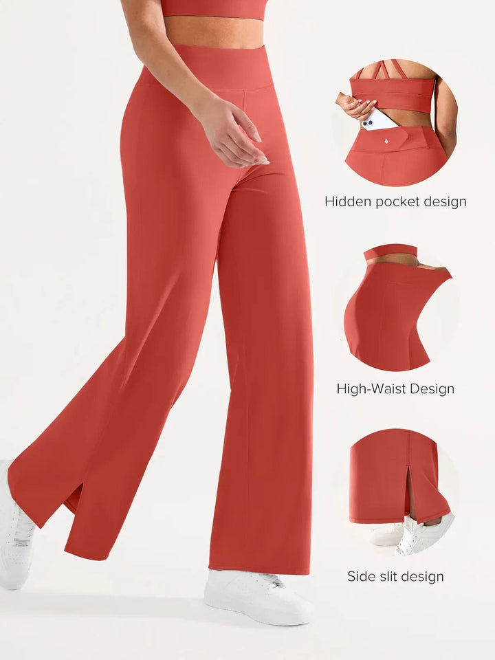 BRXL® High Waisted Wide Leg Yoga Pants with Pockets