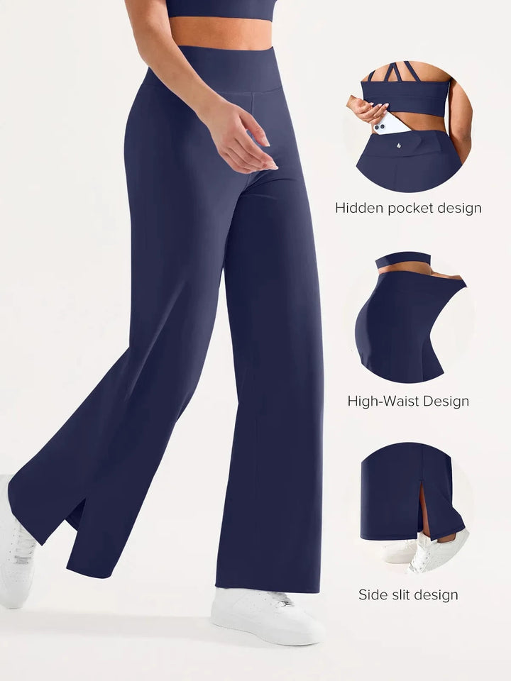 BRXL® High Waisted Wide Leg Yoga Pants with Pockets