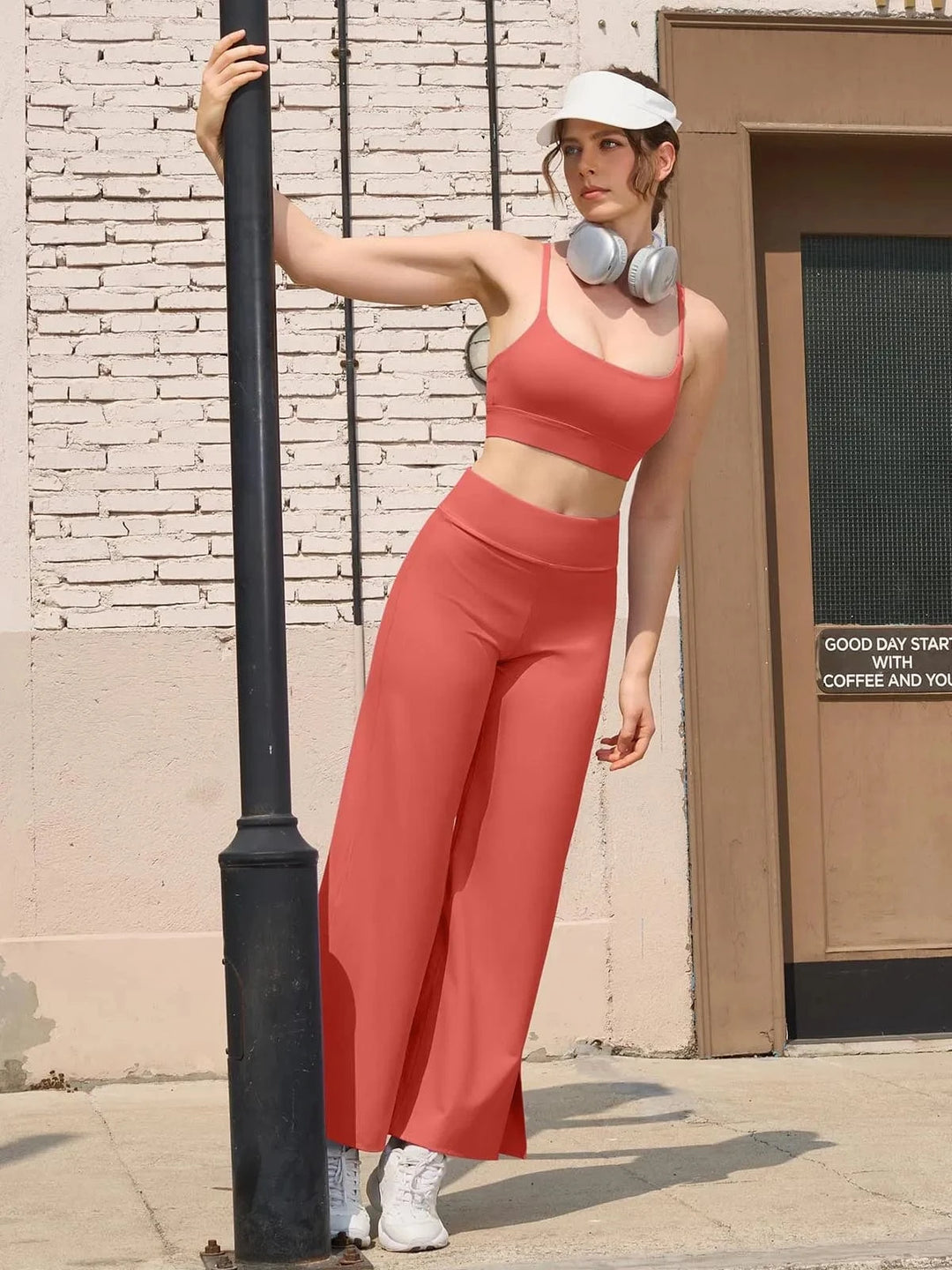 BRXL® High Waisted Wide Leg Yoga Pants with Pockets