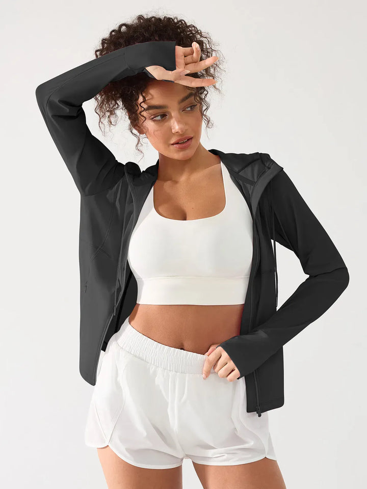 A model wearing a BRXL® Lightweight UV Protection Summer Jacket in