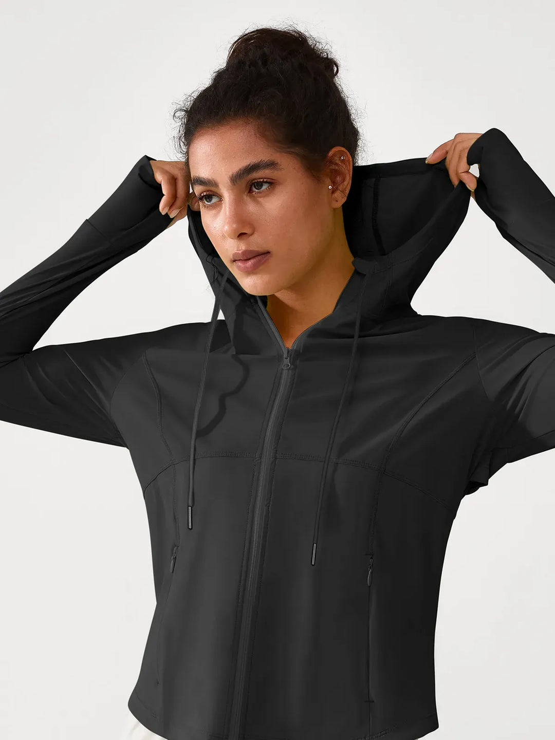 A model wearing a BRXL® Lightweight UV Protection Summer Jacket in