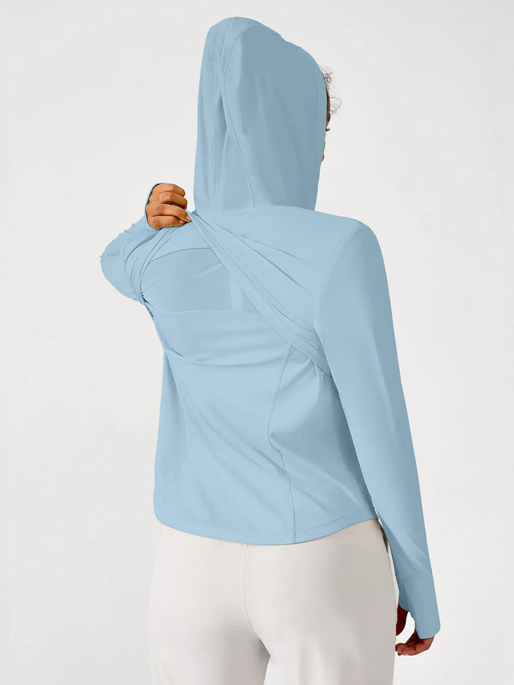 A model wearing a BRXL® Lightweight UV Protection Summer Jacket in