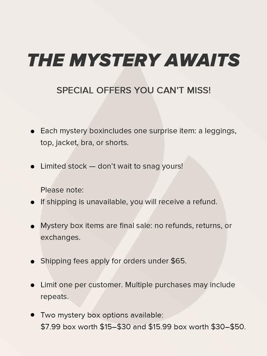Mystery Box: Surprise Activewear