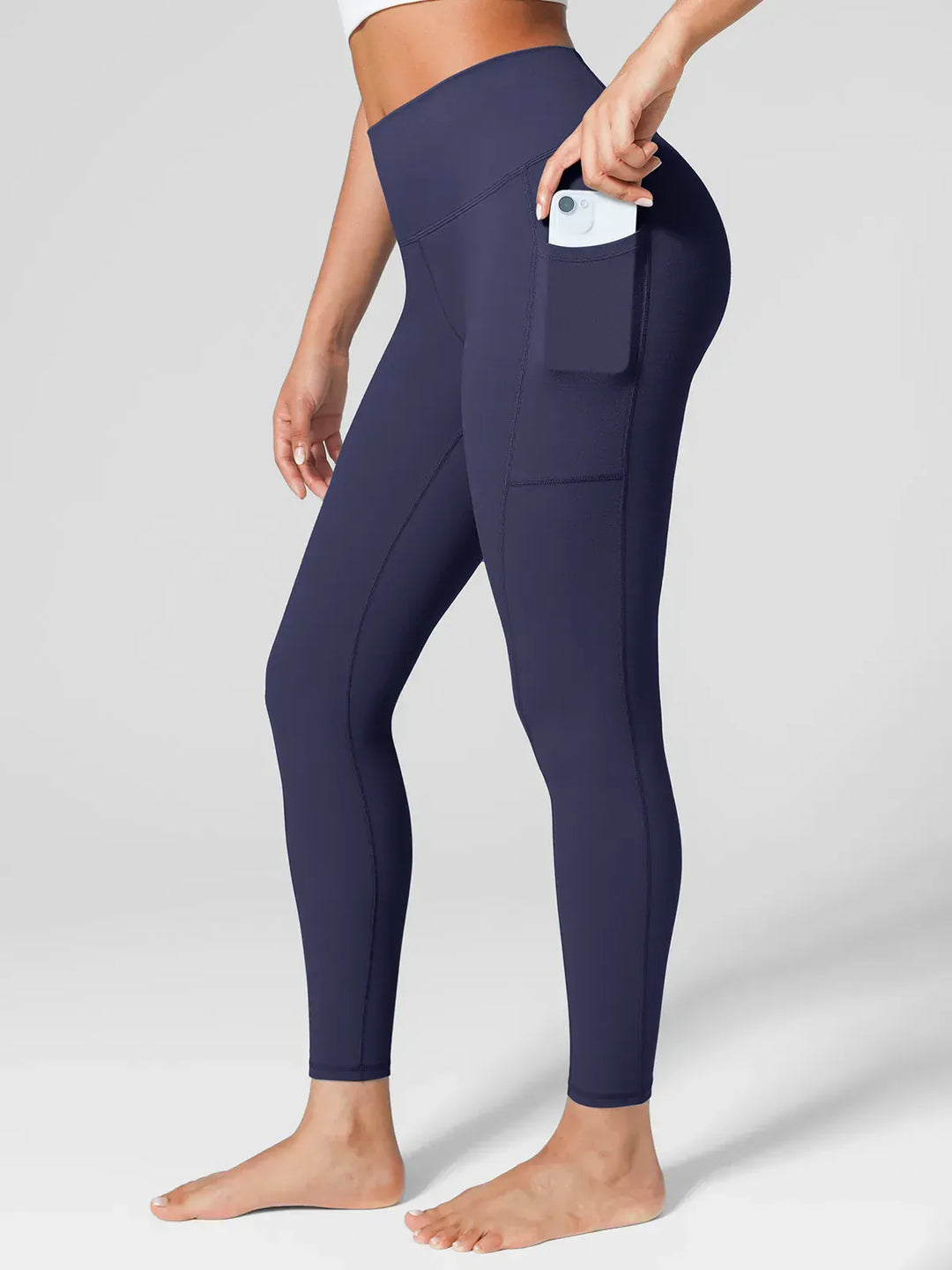 High-Waisted One-Size Leggings – Stretch Yoga & Pocket Activewear High-Waisted One-Size Leggings – Stretch Yoga & Pocket Activewear