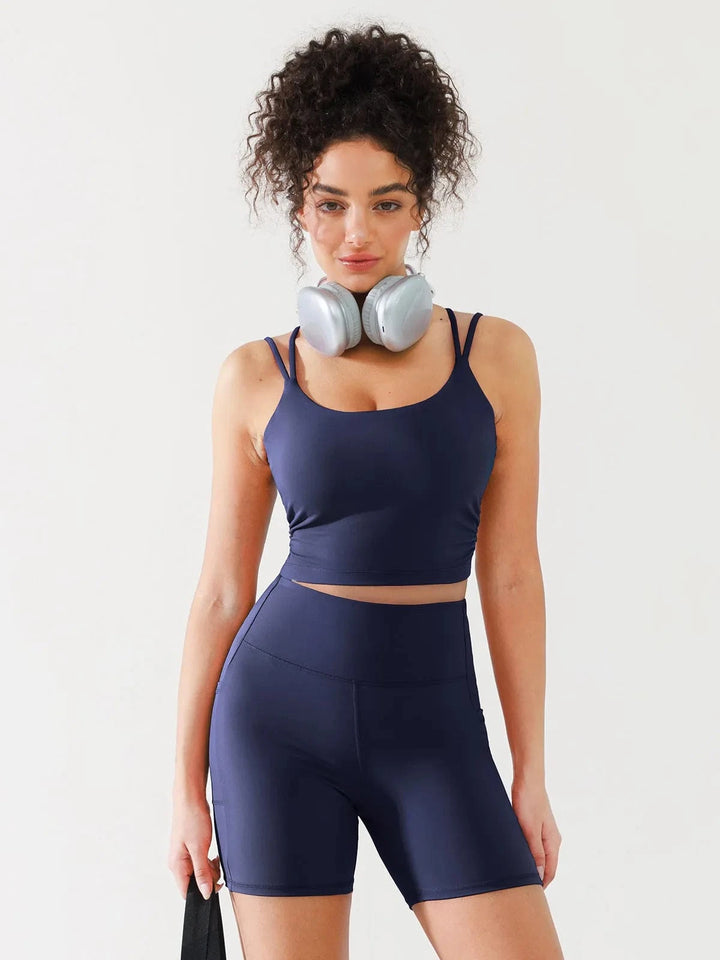BRXL® Open Back Strappy Criss Cross Sports Bra