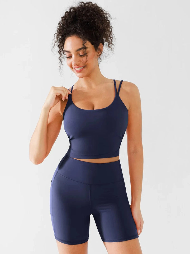 BRXL® Open Back Strappy Criss Cross Sports Bra
