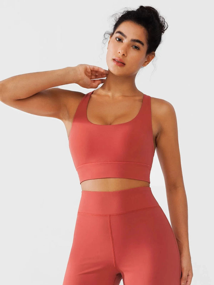 BRXL® Open Back Strappy Criss Cross Sports Bra