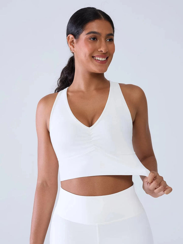 BRXL® Racerback V Neck Yoga Sports Bra