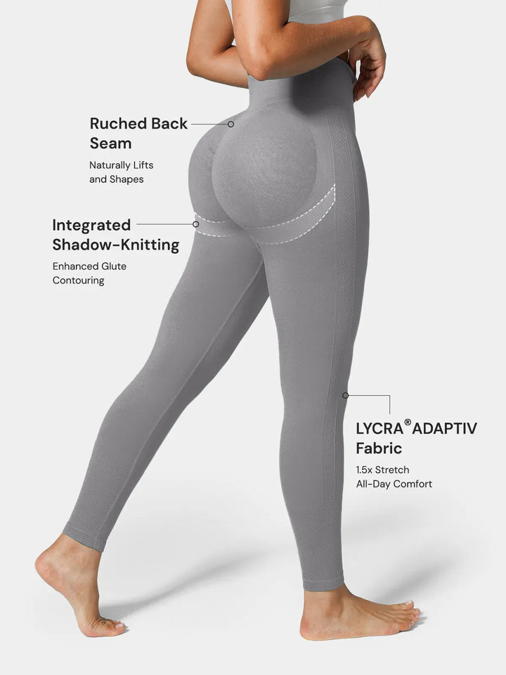 Seamless Butt Scrunch Spandex Leggings With Tummy Control