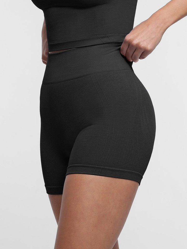 Seamless High-Waisted Scrunch Butt Yoga Shorts