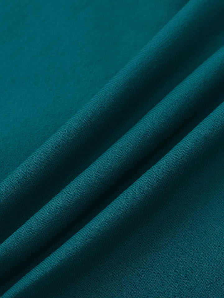 A model wearing a BRXL® Seamless High Waisted Tummy Control Butt-Lifting Leggings,Half Front Zipper Activewear Cropped Top in