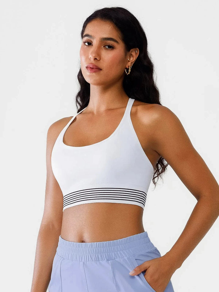 BRXL® Seamless Low Impact Strappy Cross Back Bra