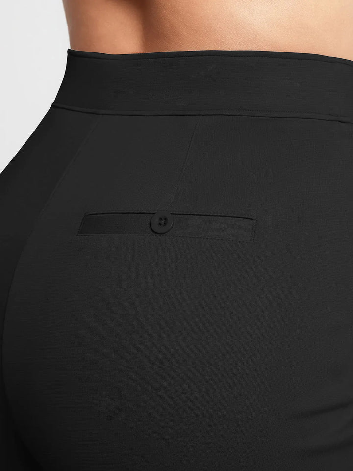 Shapewear Executive High Waisted Ponte Wide-Leg Pants