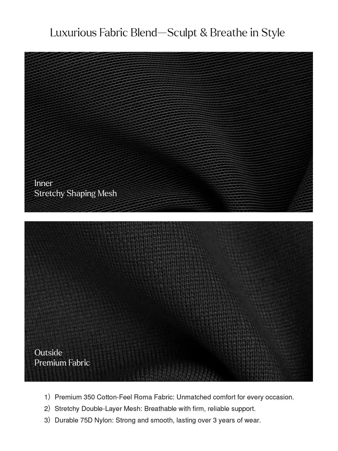 A model wearing a BRXL® Shapewear Freedom Tummy Control Ponte Flare-Leg Pants in