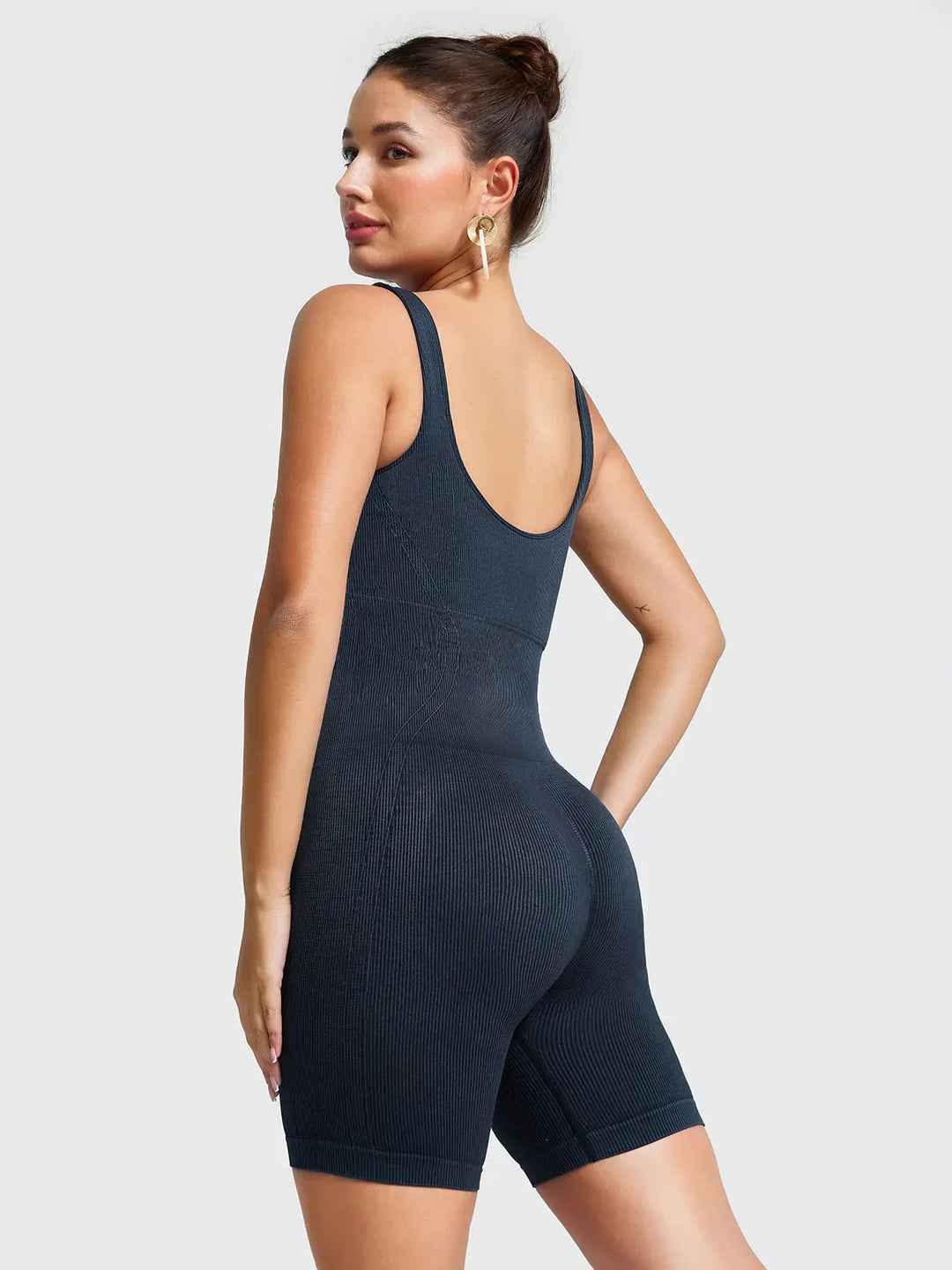 Shapewear Square Neck Tank Romper