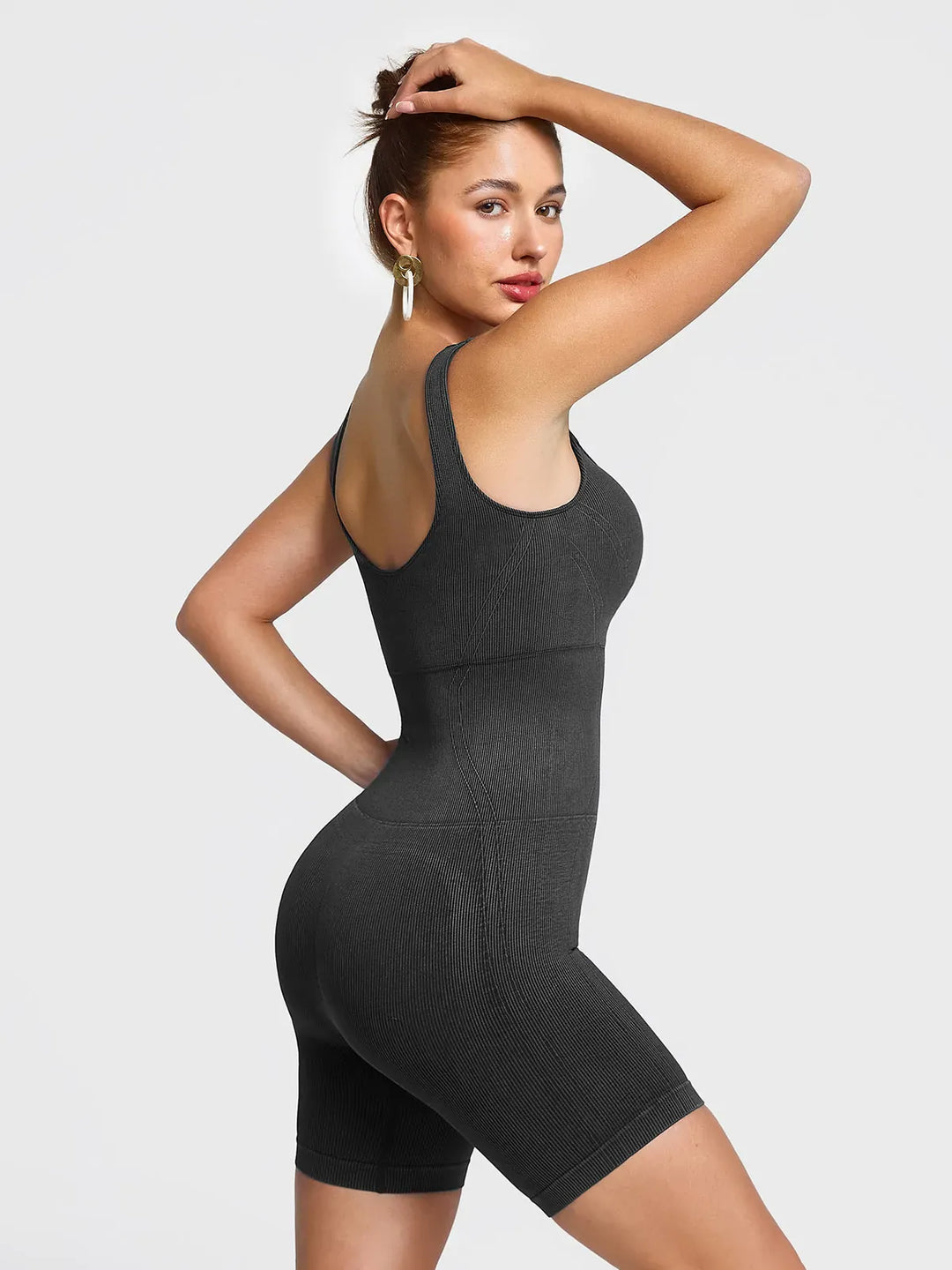 Shapewear Square Neck Tank Romper
