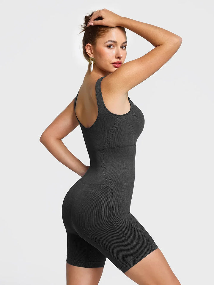 Shapewear Square Neck Tank Romper