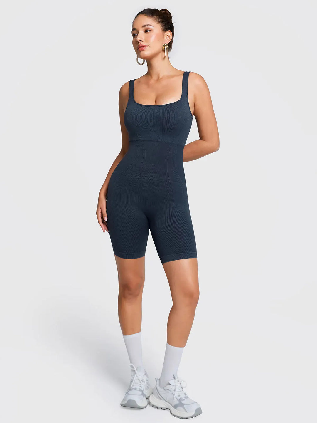 Shapewear Square Neck Tank Romper