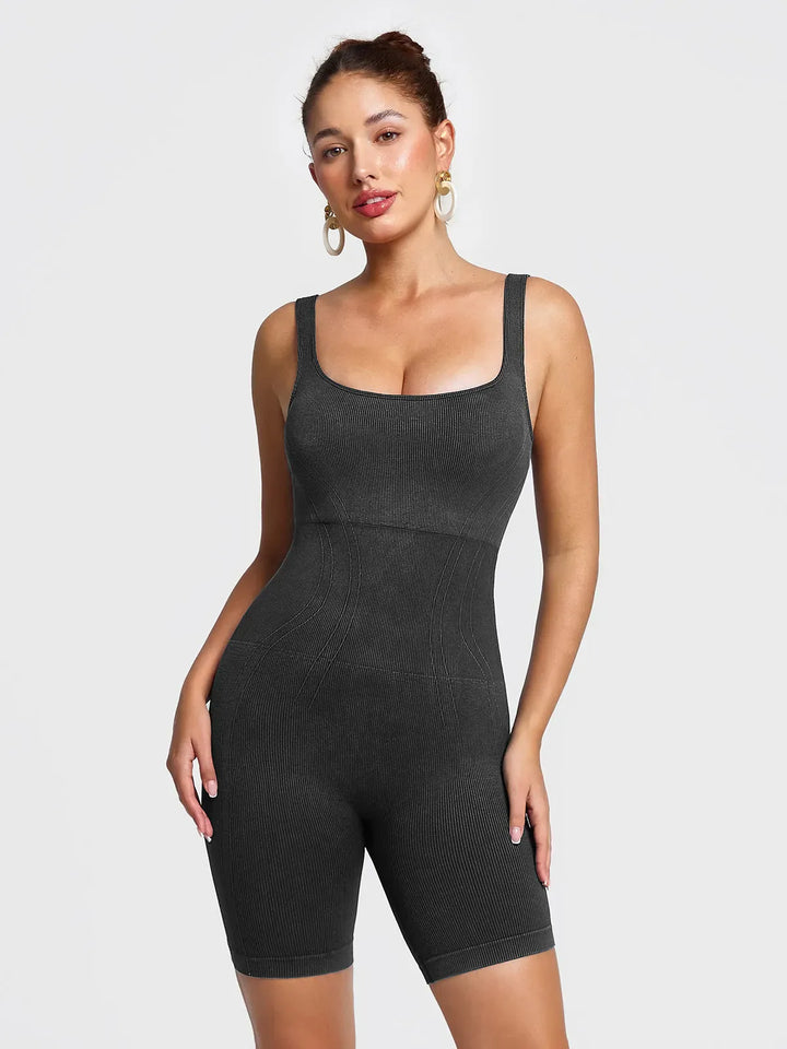 Shapewear Square Neck Tank Romper