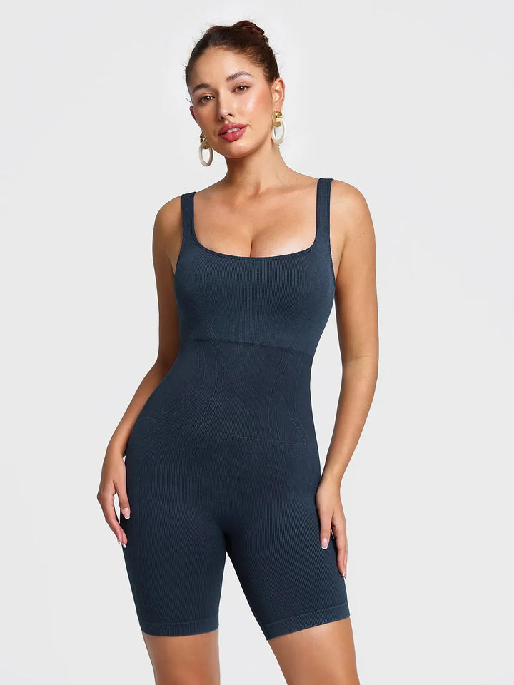 Shapewear Square Neck Tank Romper