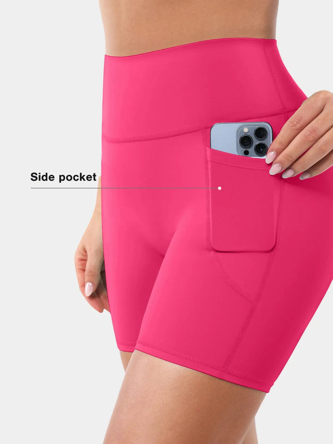 A model wearing a BRXL® Sports Bra Sculpted Shorts Sculpted Leggings Set in