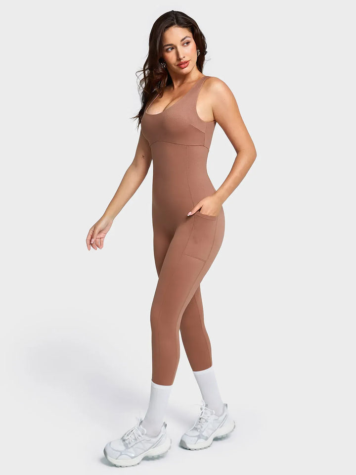 The Shapewear Jumpsuit U-Neck One Piece Thigh Slimming